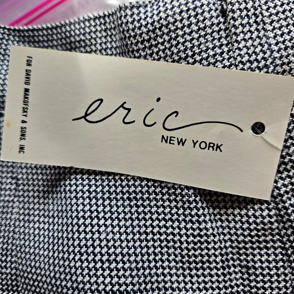 NEW Eric New York Linen High Rise Blue Marled Dress Pants Size 6 Career Corpcore - Picture 8 of 13